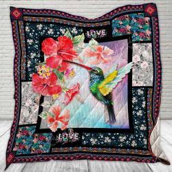 Hummingbird Cl2100254Mdq Quilt Blanket and Home Decor