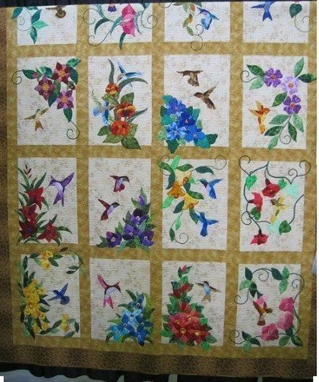 Hummingbird Cla1710391Q Quilt Blanket and Home Decor