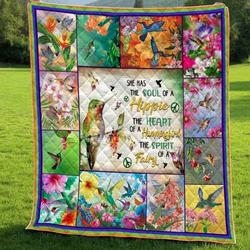 Hummingbird Fairy Soul Quilt Blanket Dhc04011942Dd and Home Decor