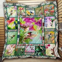 Hummingbird Garden Cl18100359Mdq Quilt Blanket and Home Decor