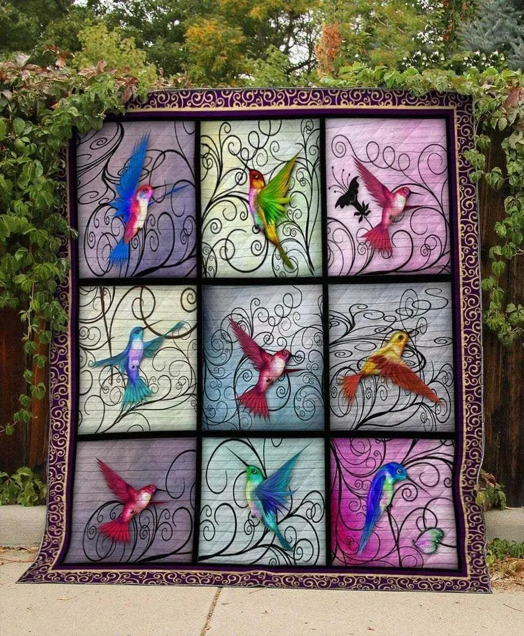 Hummingbird Hur Quilt Cysiuy and Home Decor