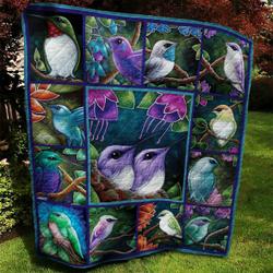 Hummingbird Quilt Blanket Aaa130702Ta and Home Decor