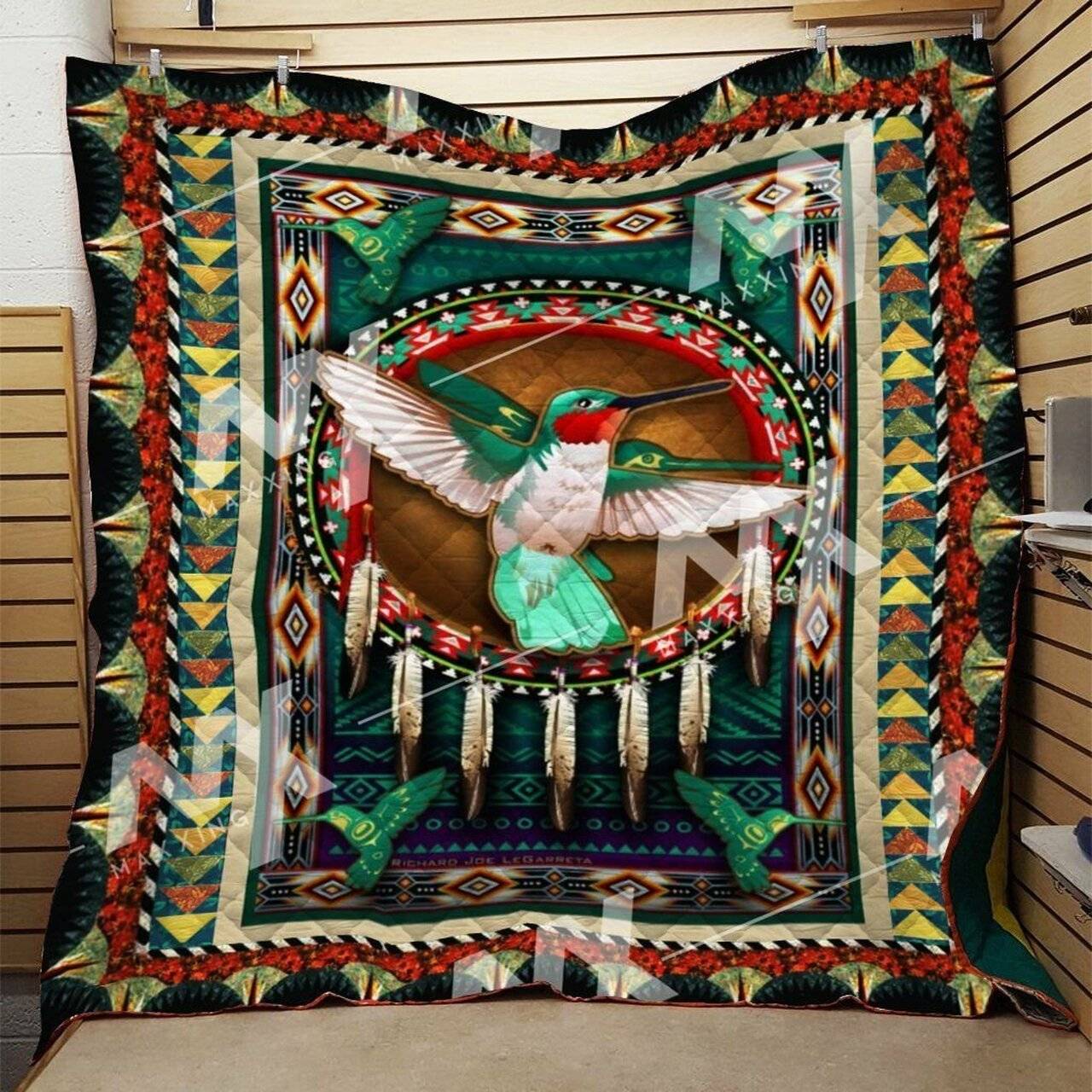 Hummingbird Quilt Blanket Dhc0910422Vt and Home Decor