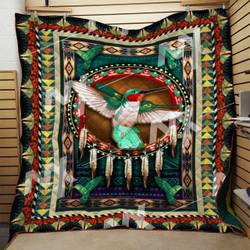Hummingbird Quilt Blanket Dhc0910422Vt and Home Decor