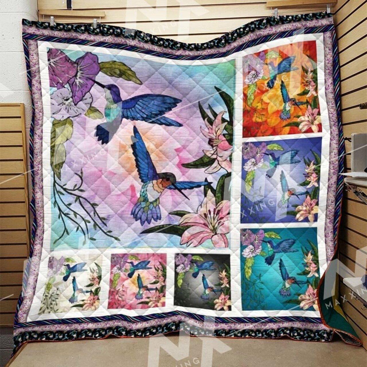 Hummingbird Quilt Blanket Dhc0910452Vt and Home Decor
