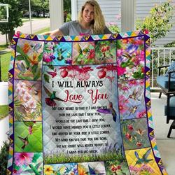 Hummingbird Quilt Blanket Dhc13121445Vt and Home Decor