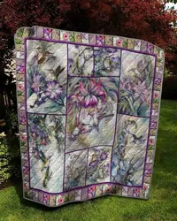 Hummingbird Quilt V2 and Home Decor