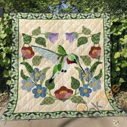 Hummingbird V1 Blanket TH0107 Quilt and Home Decor