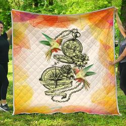 Hummingbirds Art Quilt Pt022  Quilt and Home Decor