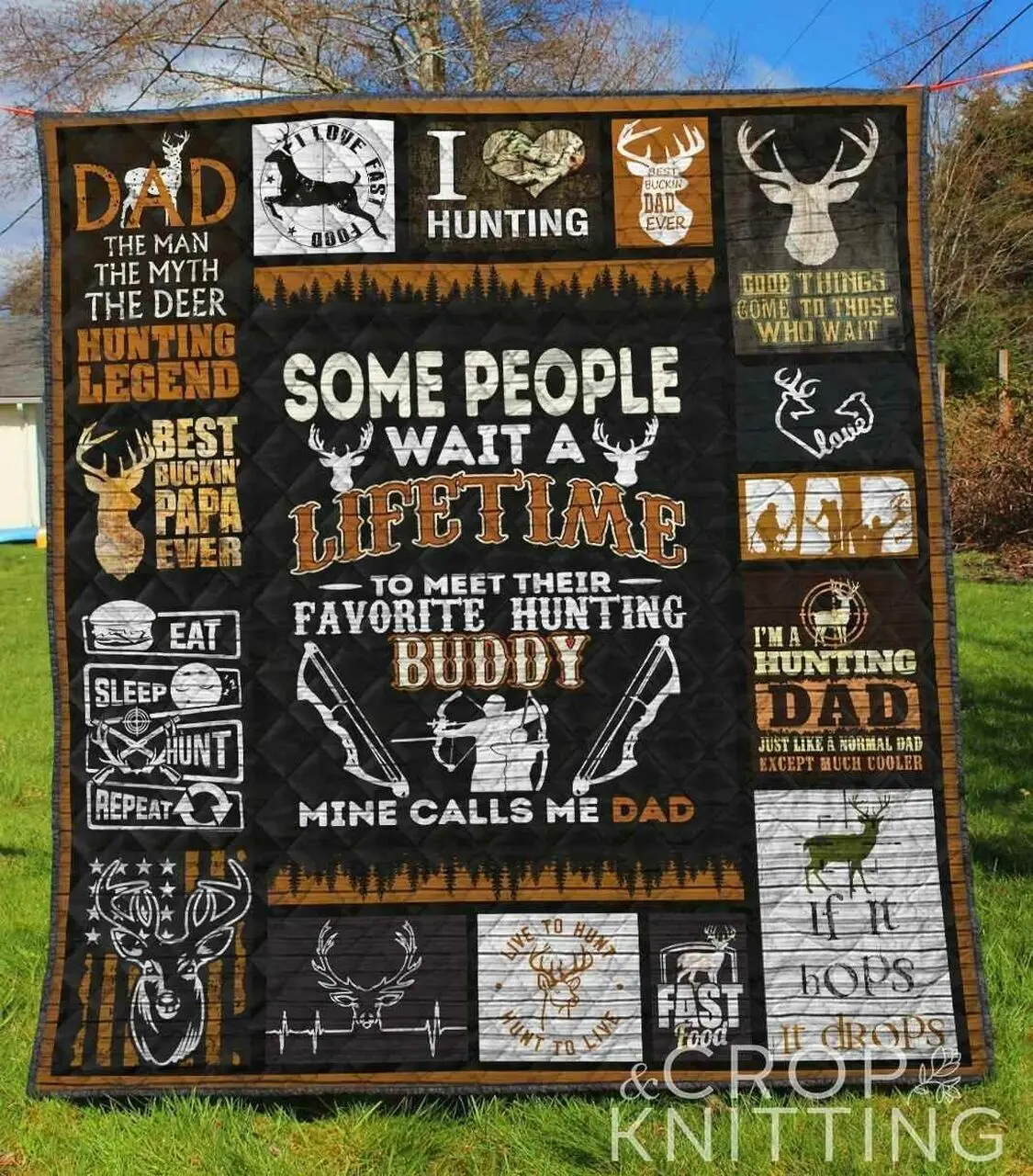 Hunting 4 Blanket Th1307 Quilt and Home Decor