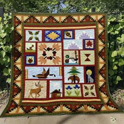 Hunting Bt230715B Quilt Blanket and Home Decor