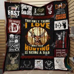 Hunting Dad Blanket Htt-Qhn00030  Quilt and Home Decor
