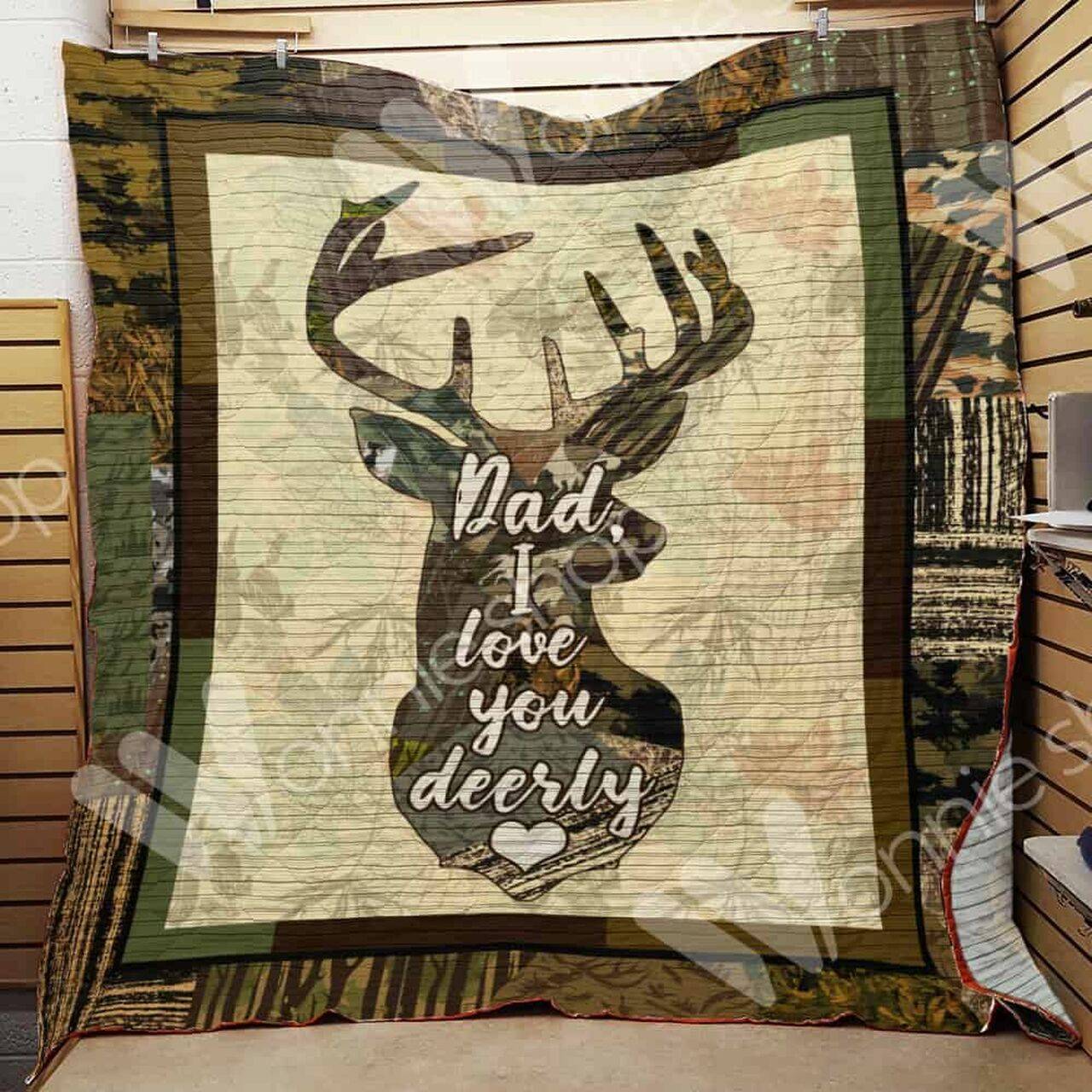 Hunting Dad Quilt Blanket Dhc1102332Td and Home Decor