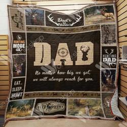 Hunting Dad Quilt Blanket Dhc1102389Td and Home Decor