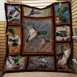 Hunting Duck In The Forest Quilt  Quilt and Home Decor