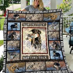 Hunting Duck Like Quilt Blanket and Home Decor