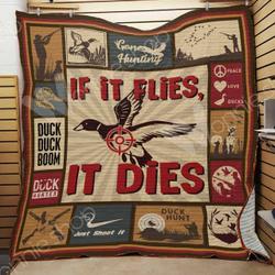 Hunting Duck Quilt Blanket Dhc1102433Td and Home Decor
