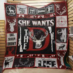 Hunting Quilt Blanket Dhc1102547Td and Home Decor