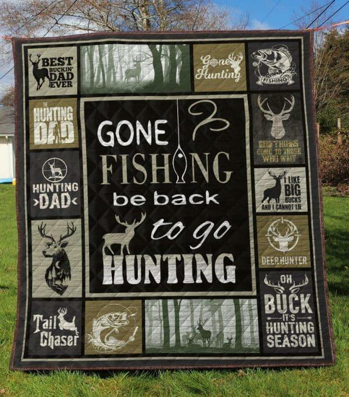 Hunting Quilt Blanket Ver 2 Quilt and Home Decor