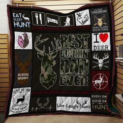 Hunting Quilt Blanket Ver 41  Quilt and Home Decor