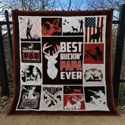 Hunting Quilt Blanket Ver 47  Quilt and Home Decor