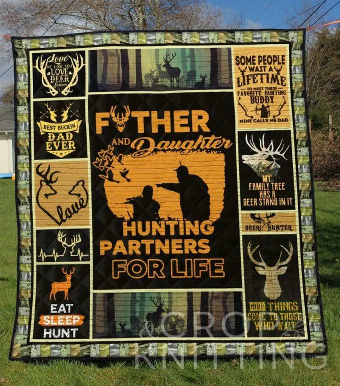 Hunting Quilt Blanket Ver 6 Quilt and Home Decor