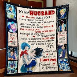 Husband All Of My Lasts Vegeta All Season Plus Size Quilt Blanket and Home Decor