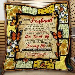 Husband In Heaven Butterfly Hur Quilt Cysimp and Home Decor