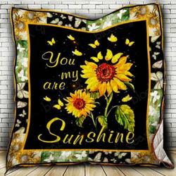 Husband Sunflower Cl2100265Mdq Quilt Blanket and Home Decor