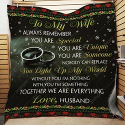 Husband To Wife Together We Are Everything Quilt Blanket Dhc04012077Td and Home Decor