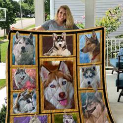 Husky 01 Husky 0211 Quilt Blanket Dhc03011491Dd and Home Decor