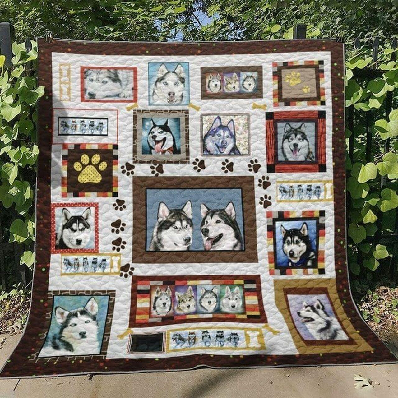 Husky 02 Husky 1811 Quilt Blanket Dhc03011405Dd and Home Decor
