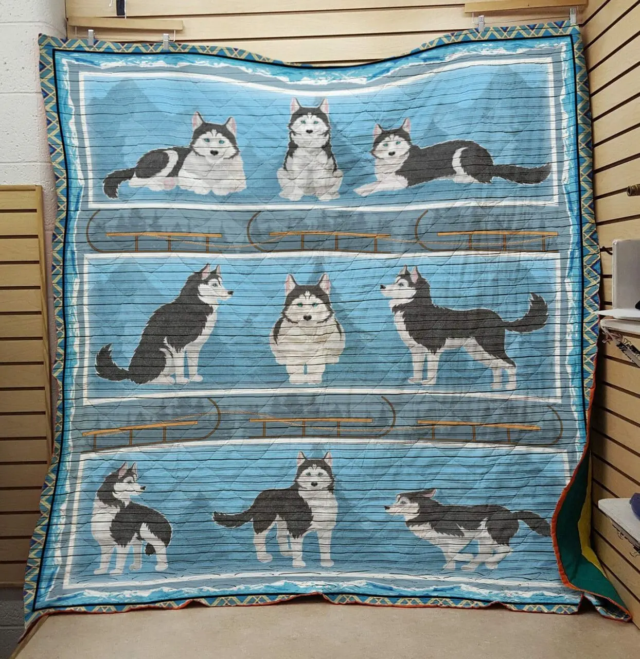 Husky 4 Quilt and Home Decor