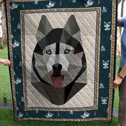 Husky Dog Quilt and Home Decor