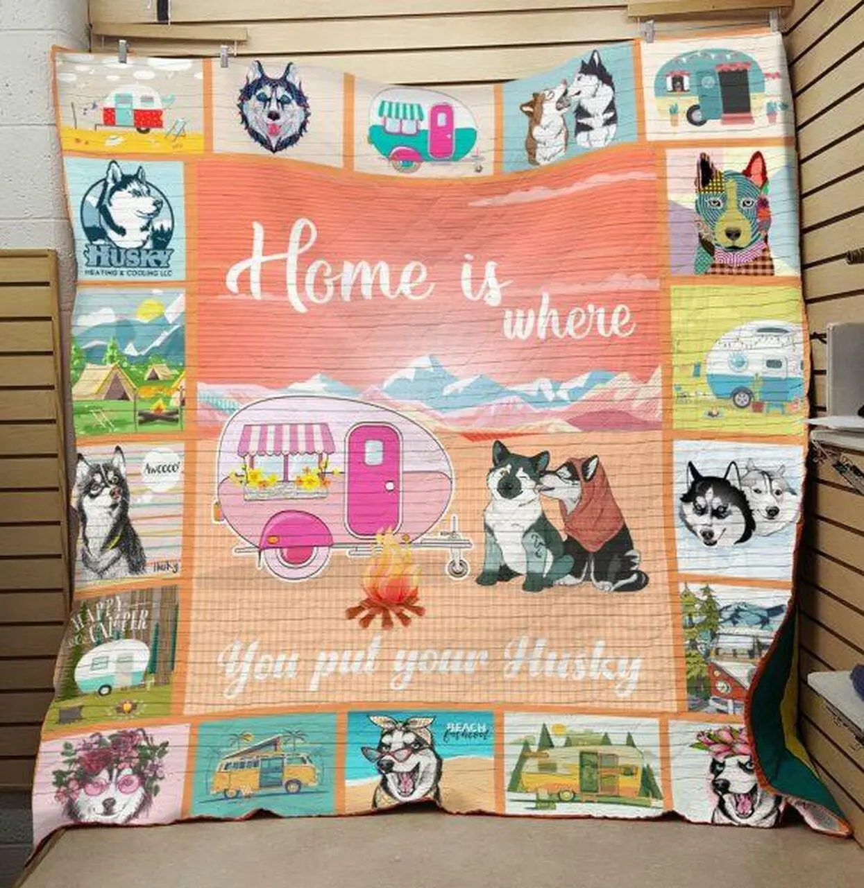 Husky Quilt and Home Decor