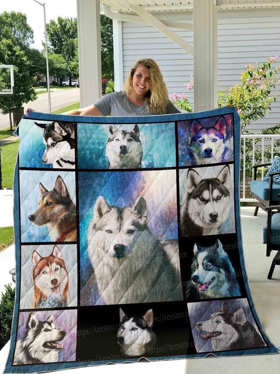 Husky Say Yes Say Yes Quilt Blanket Dhc03011490Dd and Home Decor