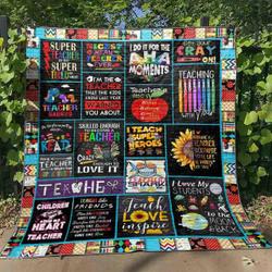 I Am A Teacher Quilt Tt26Mk-0308  Quilt and Home Decor