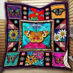 I Am Always With You Butterfly Quilt X0308-11  Quilt and Home Decor