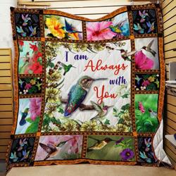 I Am Always With You Hummingbird Quilt -Tt29Mk-0308  Quilt and Home Decor
