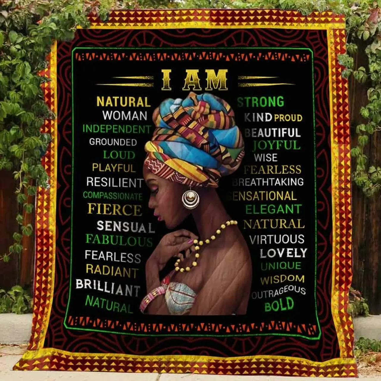 I Am Black Cla0810307Q Quilt Blanket and Home Decor