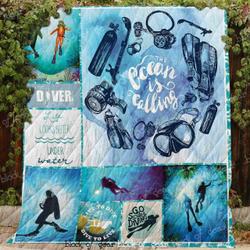 I Am Diver Blanket Kc1807 Quilt and Home Decor