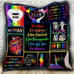 I Am Like You I Am Human Pride Lgbt Cl2100268Mdq Quilt Blanket and Home Decor