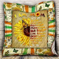 I Am Mom And Ah Quilt Derqwy and Home Decor