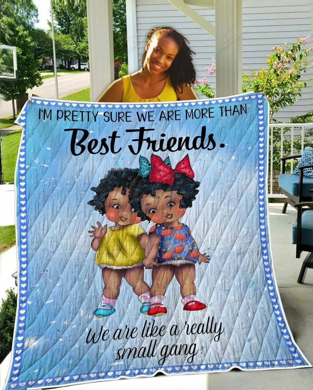 I Am Pretty Sure We Are More Than Best Friends TH2309272CL Quilt Blanket and Home Decor