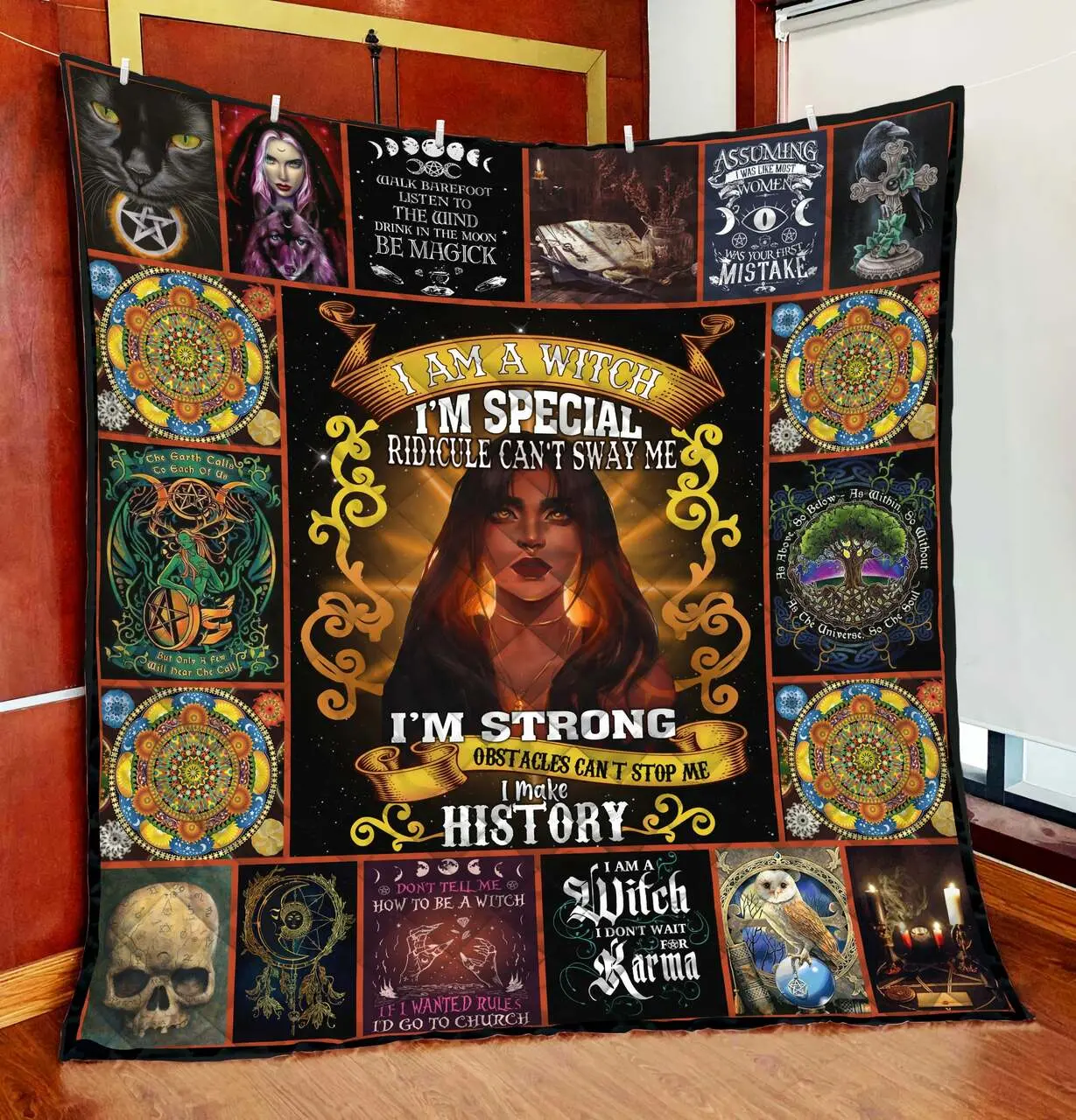 I Am Special Wicca Art Quilt Blanket JJW23102001 and Home Decor