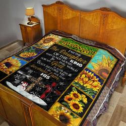 I Am The Daughter Of The King Quilt Blanket Dhc02011247Dd and Home Decor