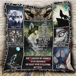 I Am Wolf Quilt M0608-8  Quilt and Home Decor
