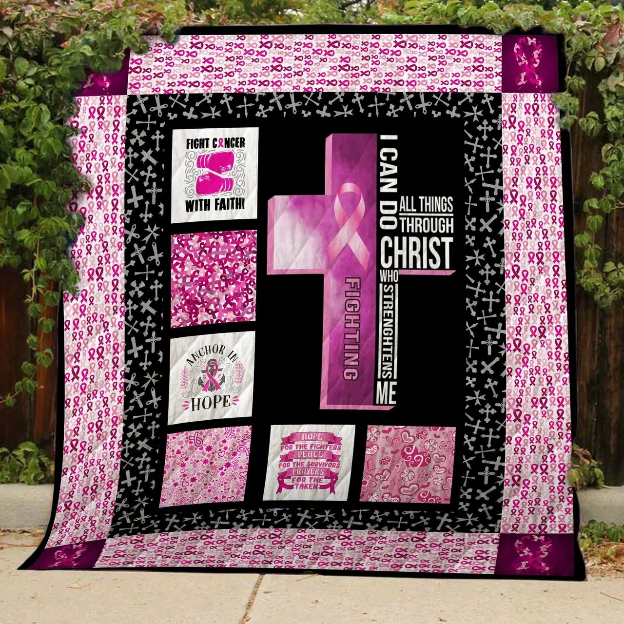 I Can Do All Things Through Christ - Quilt and Home Decor