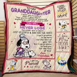 I Can Promise To Love You For The Rest Of My Life Snoopy Quilt - Bt and Home Decor