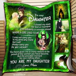 I Closed My Eyes For A Moment Maleficent Quilt Bt and Home Decor